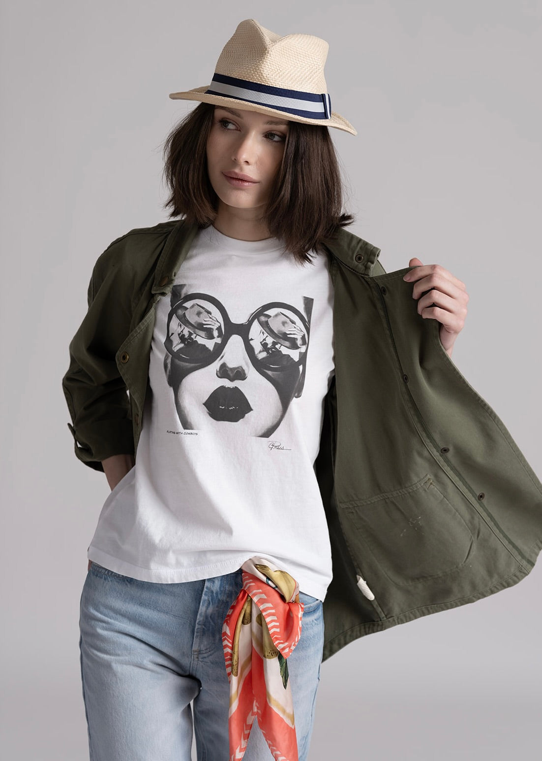 FLIRTING WITH COWBOYS MUSHIE TEE