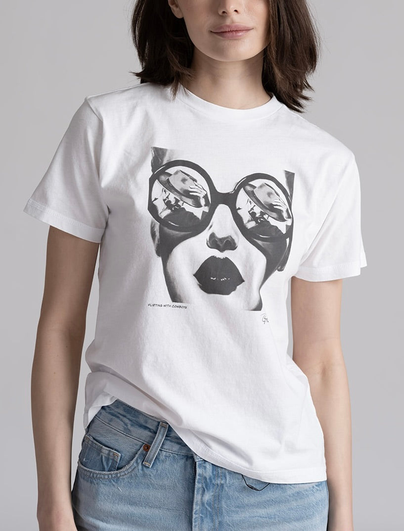 FLIRTING WITH COWBOYS MUSHIE TEE