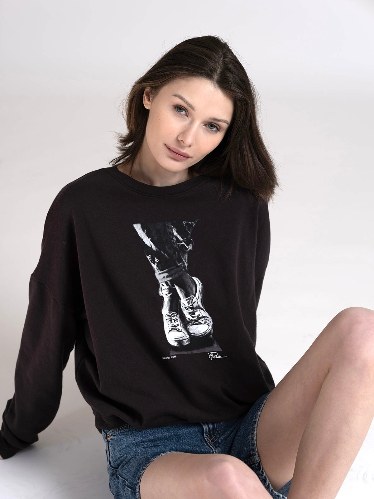 WASTIN TIME COZY SWEATSHIRT