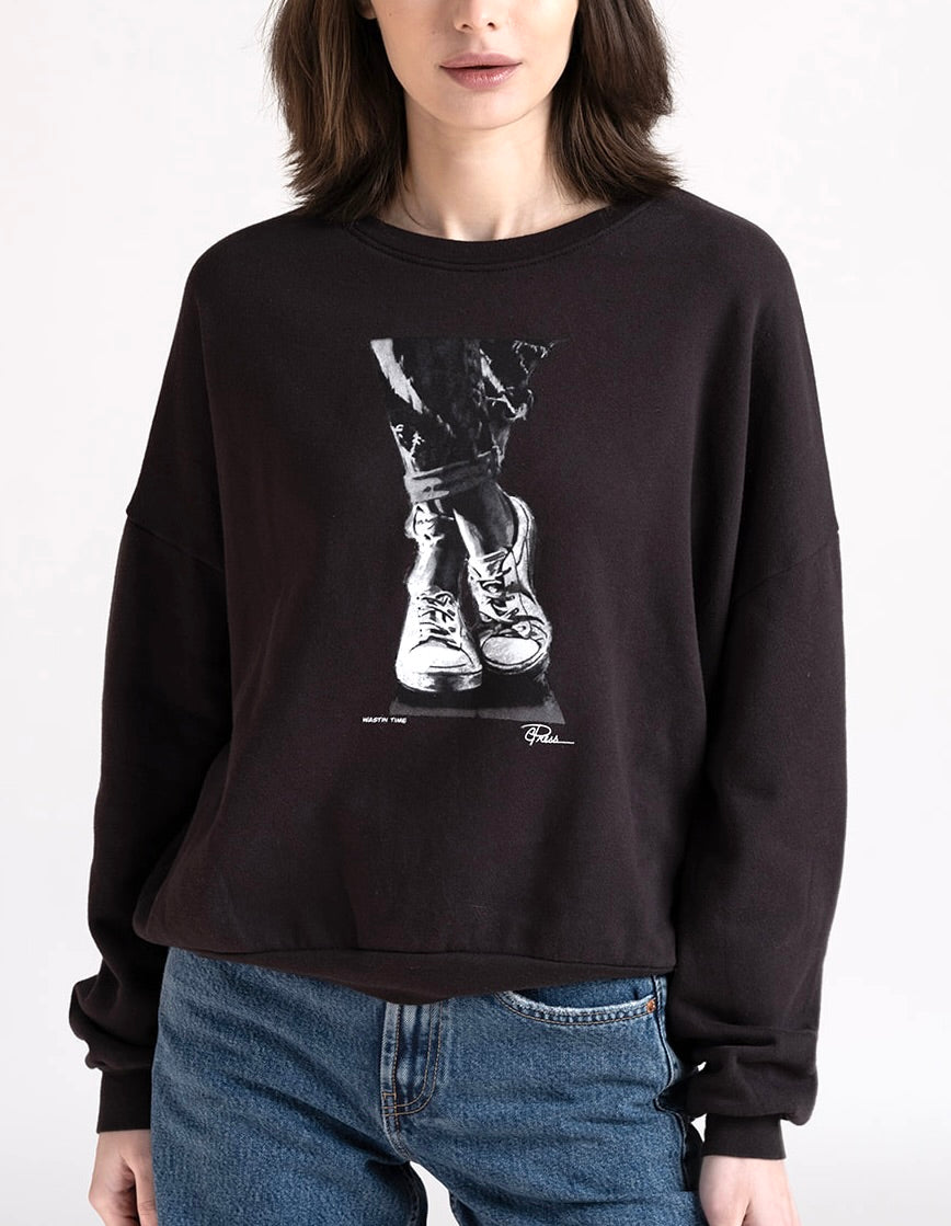WASTIN TIME COZY SWEATSHIRT