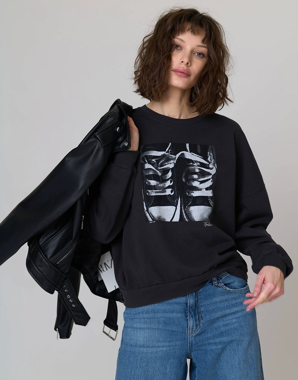 TIED UP COZY SWEATSHIRT