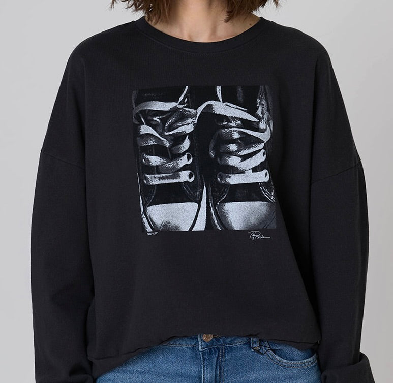 TIED UP COZY SWEATSHIRT