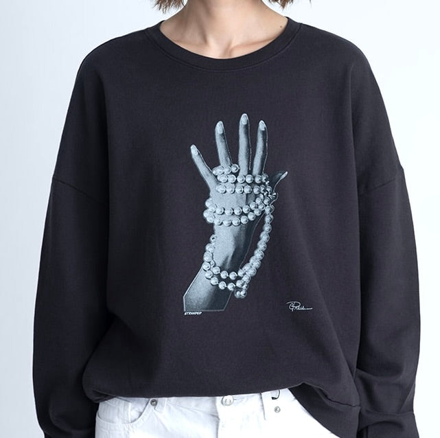 STRANDED COZY SWEATSHIRT