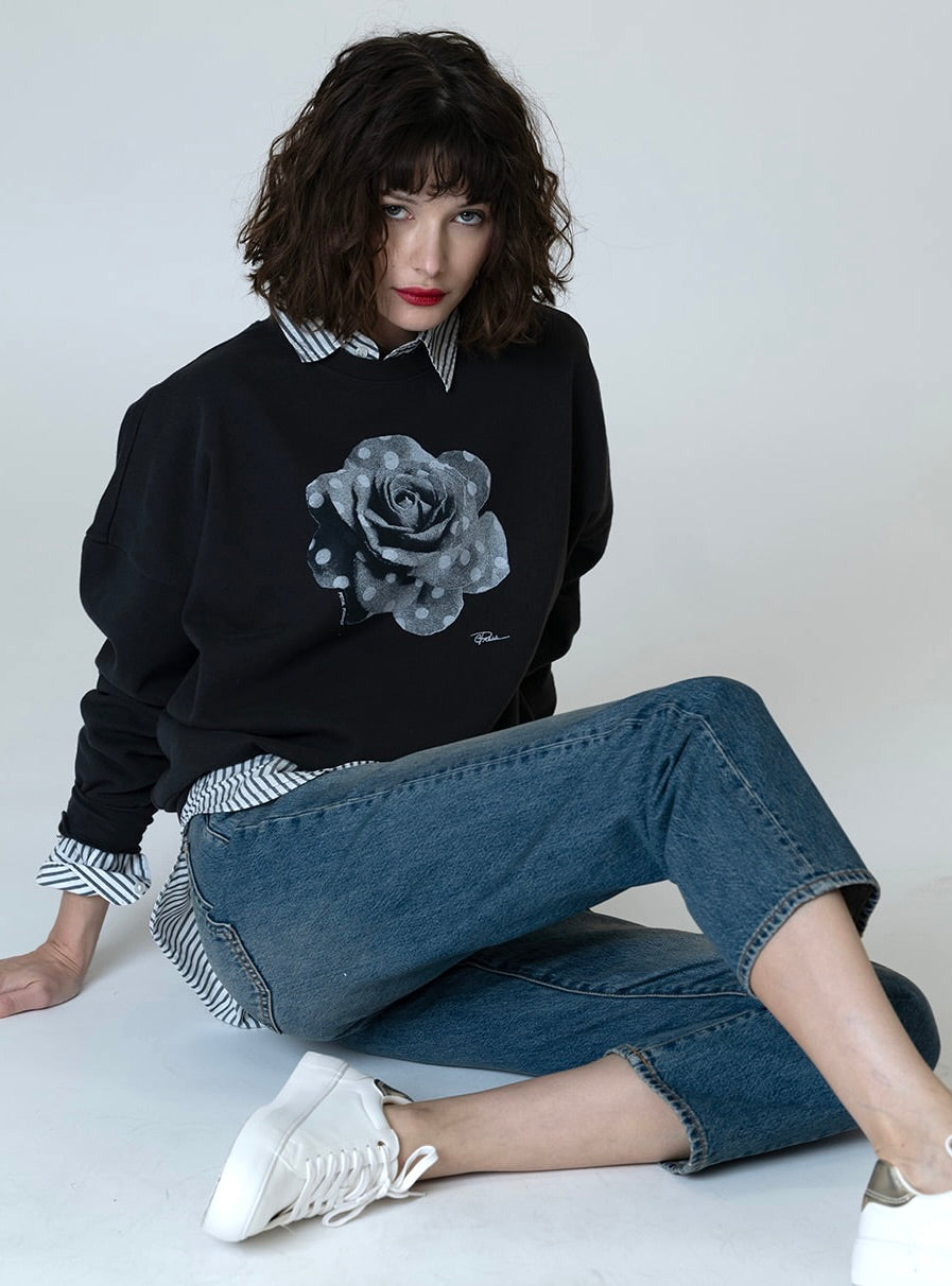 PETAL PUSHER COZY SWEATSHIRT
