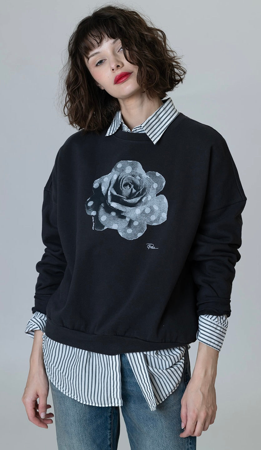 PETAL PUSHER COZY SWEATSHIRT