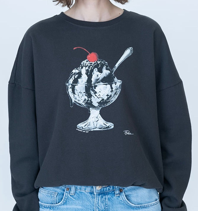 CHERRY ON TOP COZY SWEATSHIRT