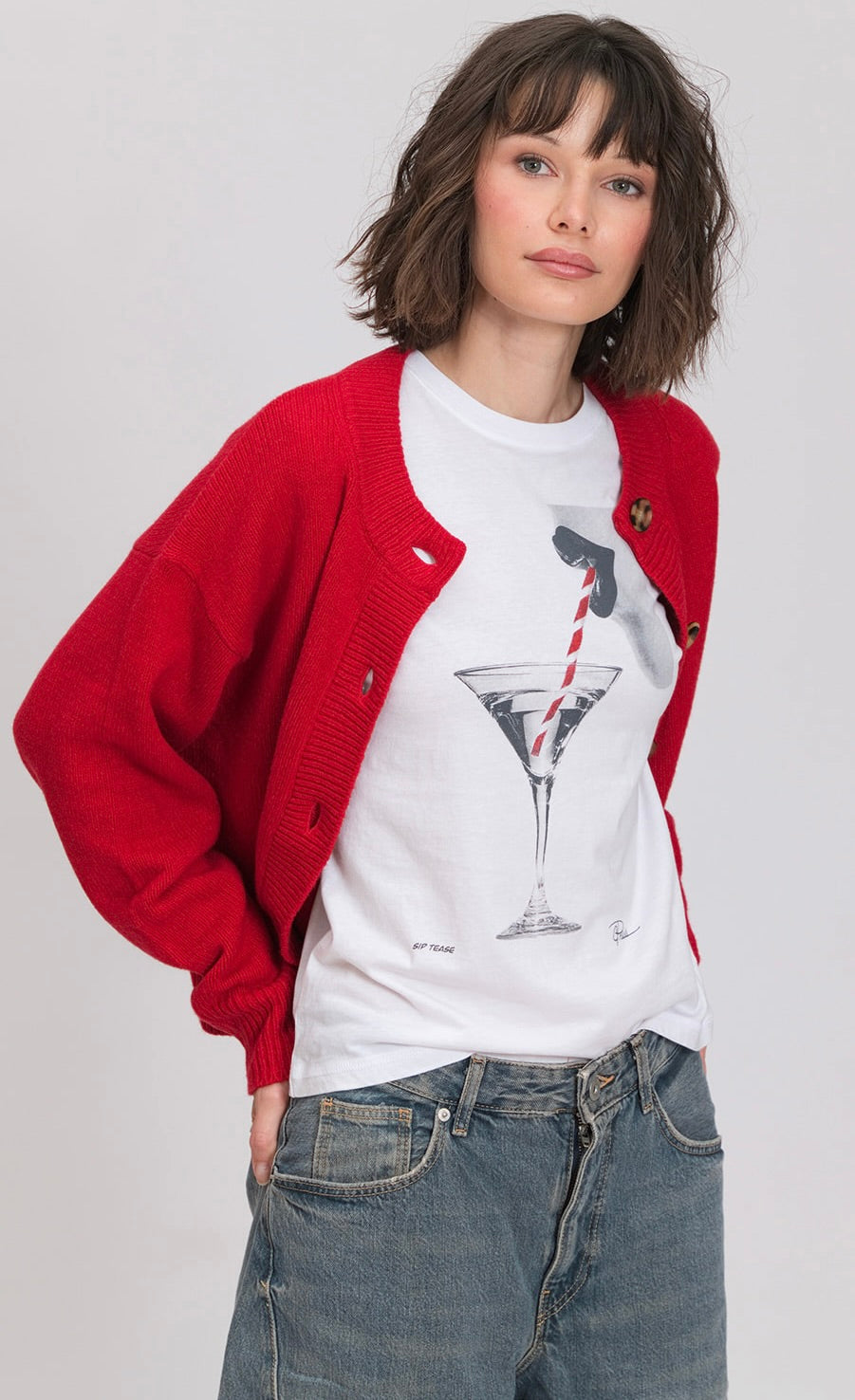 SIP TEASE MUSHIE TEE