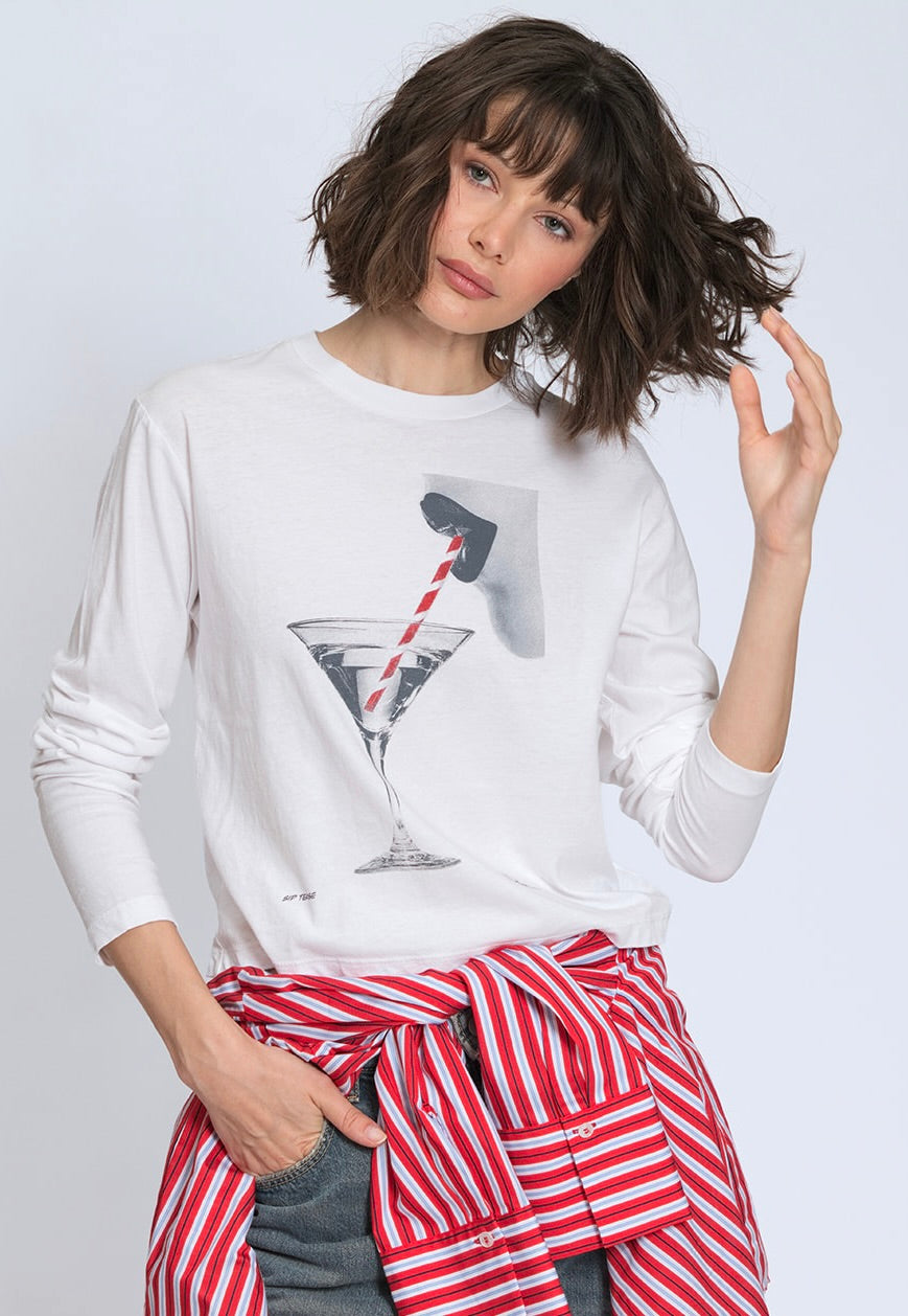 SIP TEASE LONG SLEEVE TEE